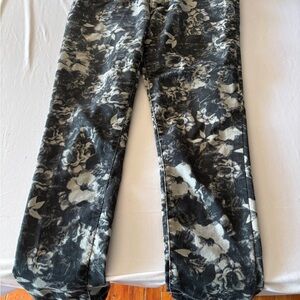 Mudd Black and White Floral Print Jeggings